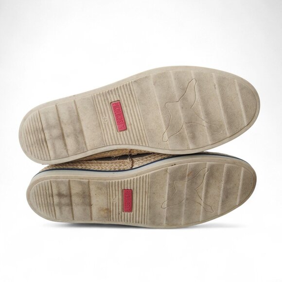 Pikolinos Linares Espadrilles Leather Oxfords Men's 9-9.5/43 Brown Classic - Picture 8 of 12